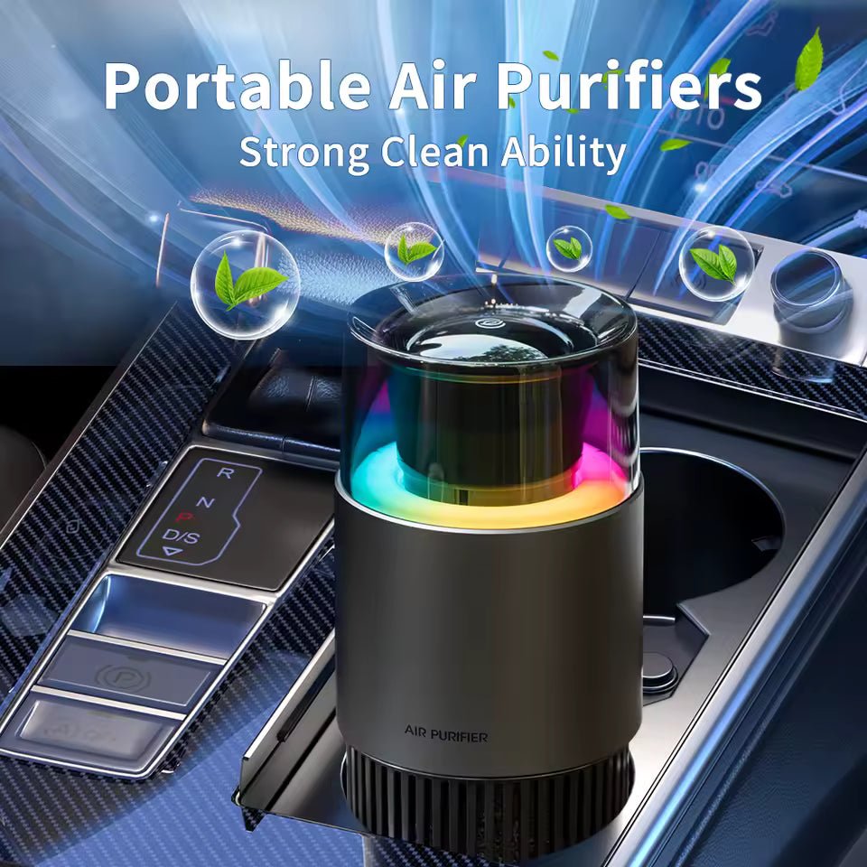 Purificateur/ioniseur d’air USB – Désodorisant pour voiture avec cartouche amovible, technologie à ions négatifs - BLK Shop