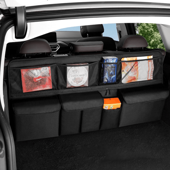 Sac de rangement suspendu en maille – Organisateur multifonction pour dossier de siège voiture/SUV - BLK Shop