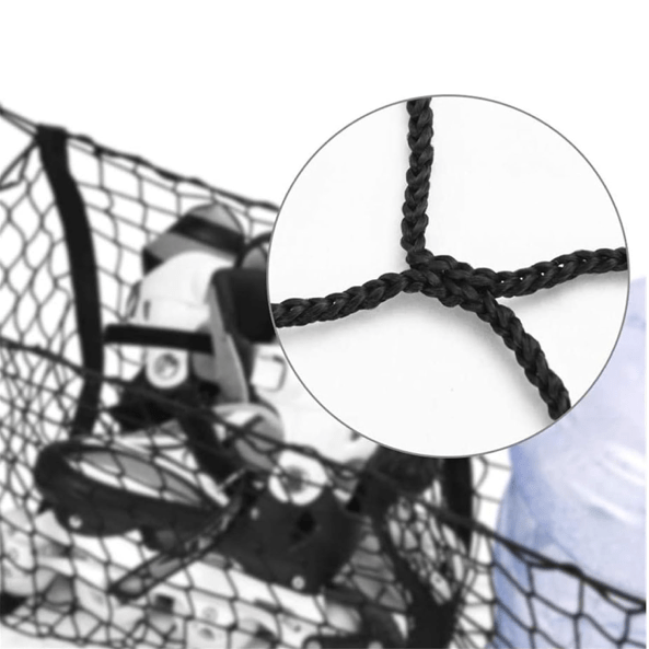 Support de filet de chargement universel – Maille élastique nylon avec 4 poches & crochets - BLK Shop