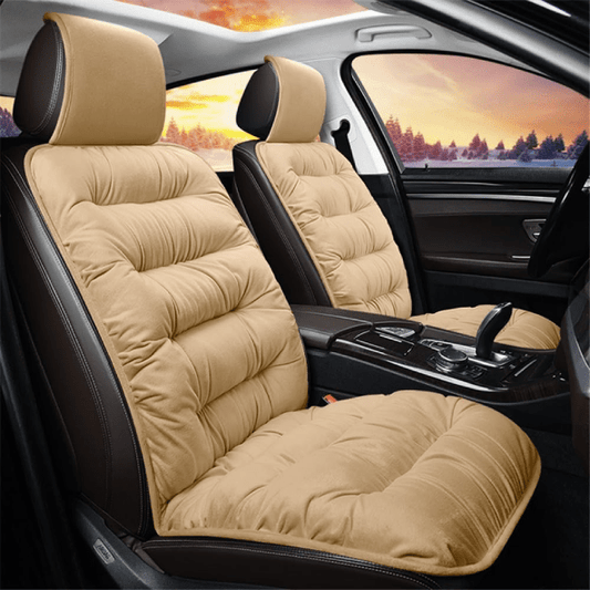Coussin de siège en peluche de luxe – Housse avant épaisse, chaude et universelle - BLK Shop