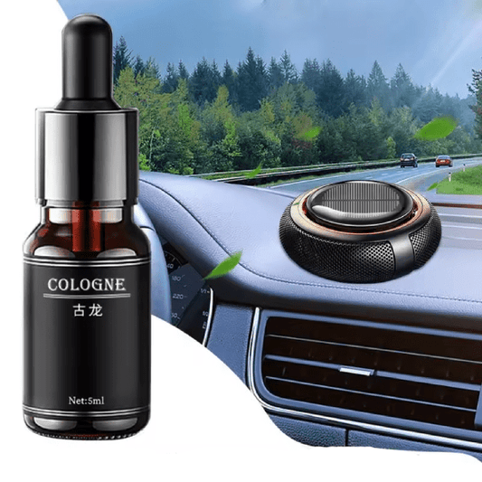 Diffuseur d'aromathérapie solaire pour voiture – Désodorisant à énergie solaire avec parfum marin et extension pour huiles essentielles - BLK Shop