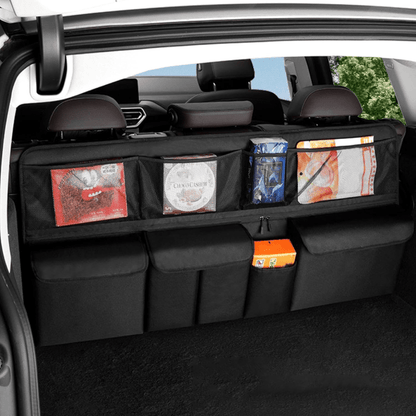 Sac de rangement suspendu en maille – Organisateur multifonction pour dossier de siège voiture/SUV - BLK Shop