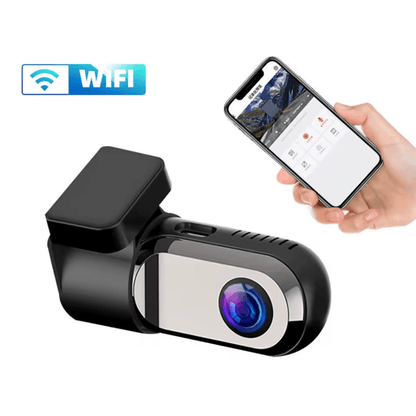 TAVALER Mini HD caméra de tableau de bord – Enregistreur vidéo voiture avec moniteur 24h et connectivité USB/WiFi - BLK Shop